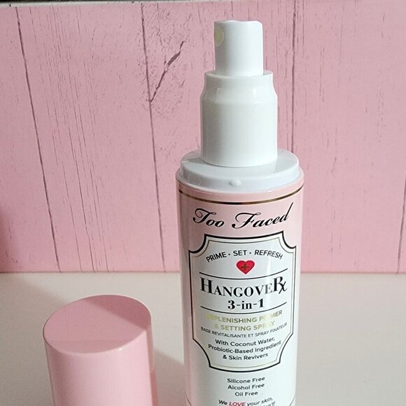 TOO FACED Hangover Rx 3-In-1 Replenishing Primer & Setting Spray NEW in Box - Picture 3 of 13